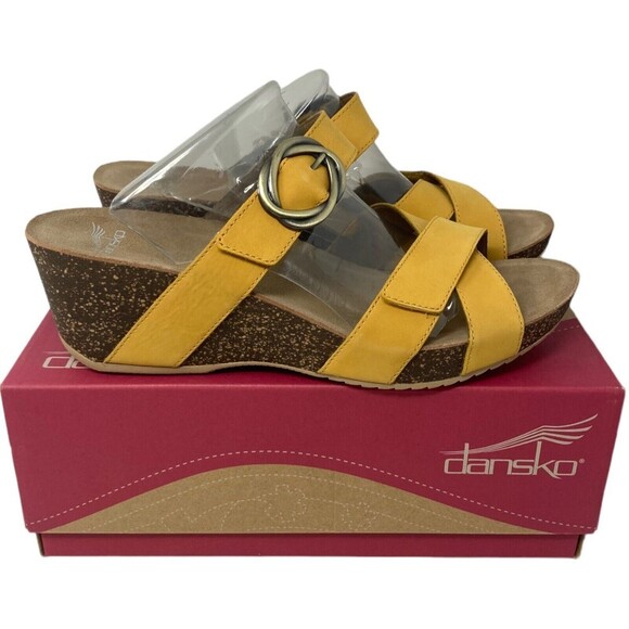 Dansko Shoes - NEW Dansko Susie Sandal Women's Size 11 US Mango Milled Nubuck Slide 42 EU NIB